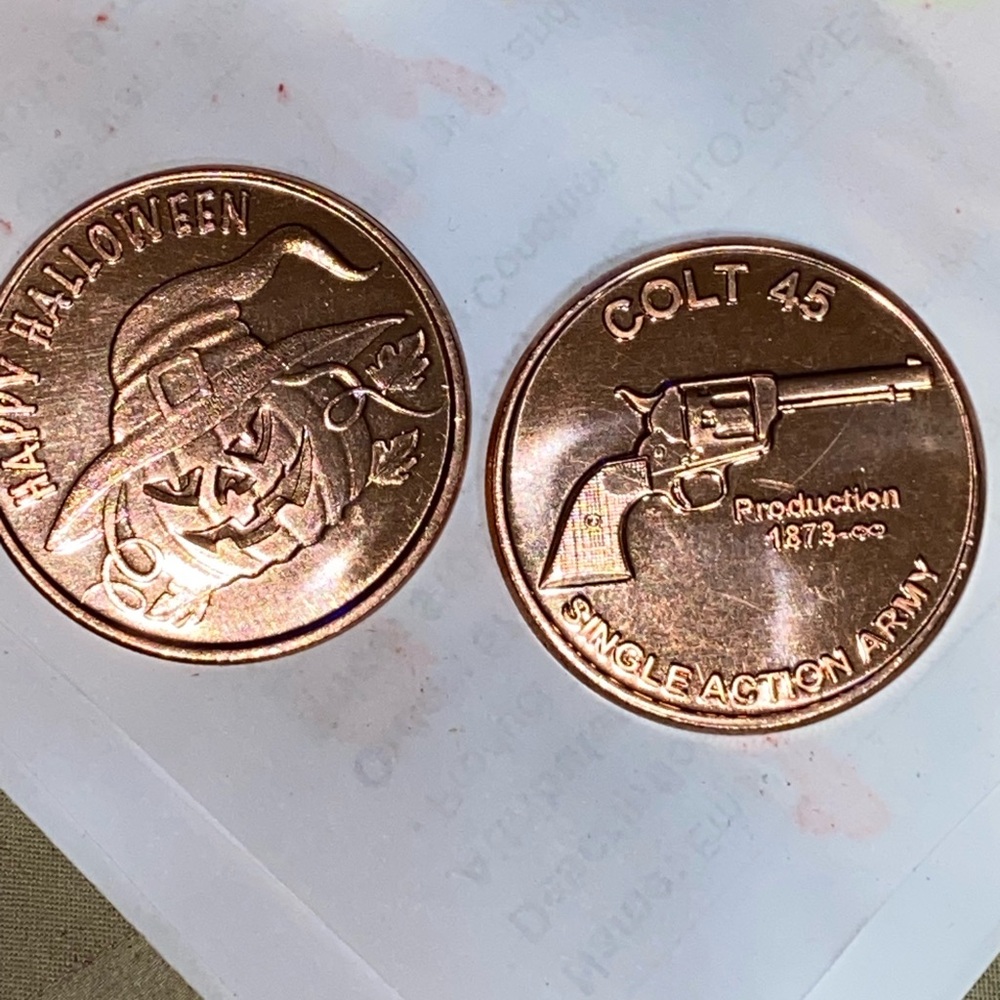Colt 45 Copper Coin Set
